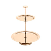 Prato Duplo Para Doces Elegance Rose Gold - 12,5 x 19 cm - Ela Decora